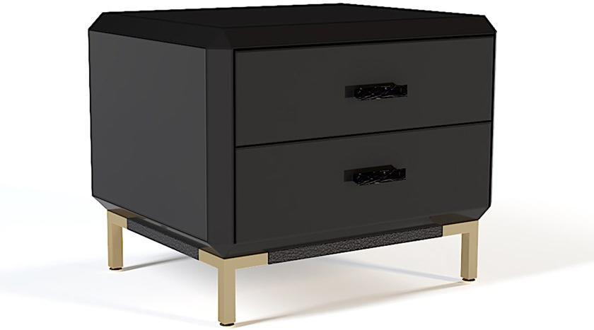 Jetclass Лаковая прикроватная тумба с ящиками Kendra Jkd107a  - Вид №1