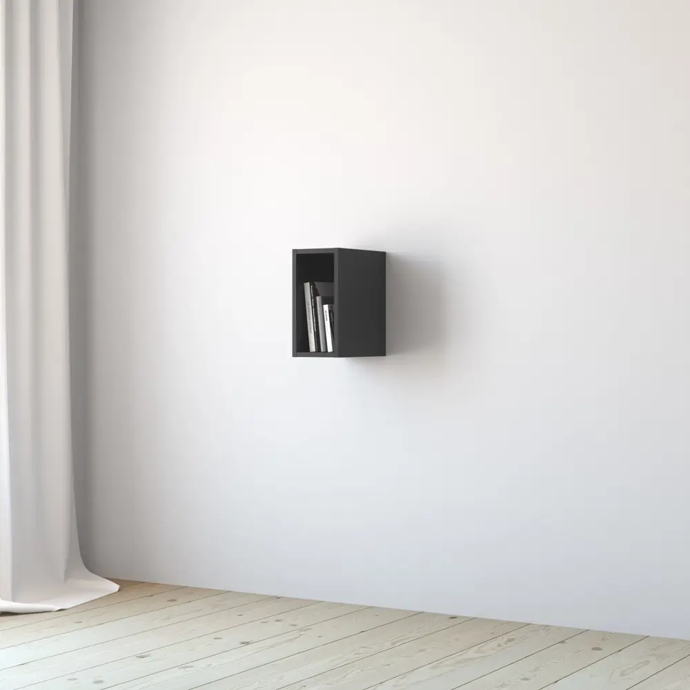 Стеллаж SPACEO KUB 1/2К, 18х36х31,7 см, цвет графит STLM-2102591 - Вид №7