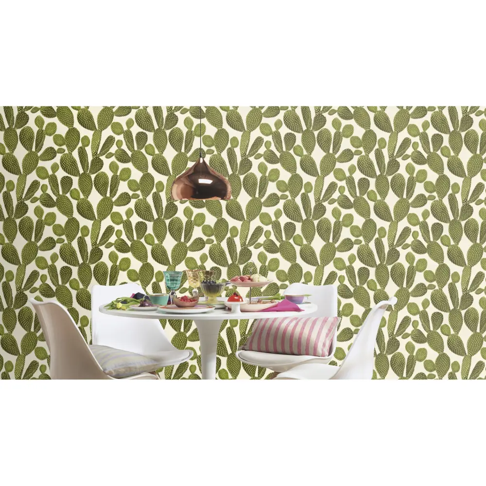 Обои флизелиновые Rasch Freundin зелёные 0.53 м 441000 STLM-2186048 - Вид №4
