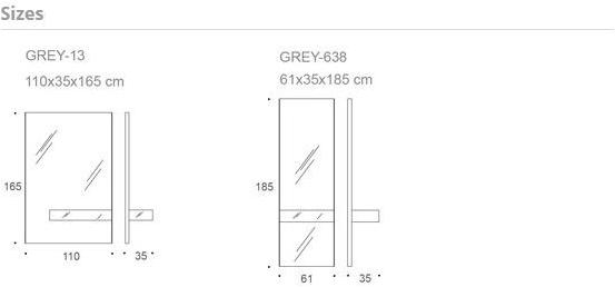 Kendo Mobiliario Прямоугольное настенное зеркало с контейнером sun-id-1358293 - Вид №6
