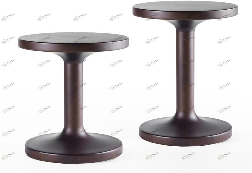 Marelli Круглый журнальный столик из массива дерева для гостиной sun-id-1410232