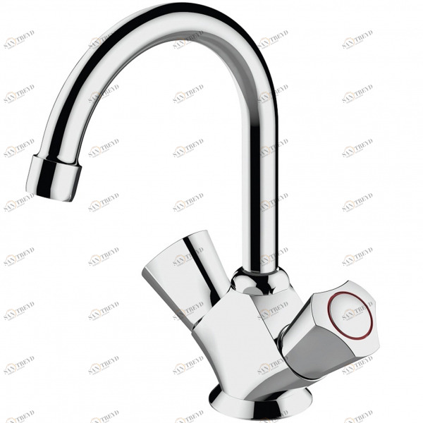 Смеситель для ванной комнаты на раковину высокий DUO F1133186CP-RUS bravat