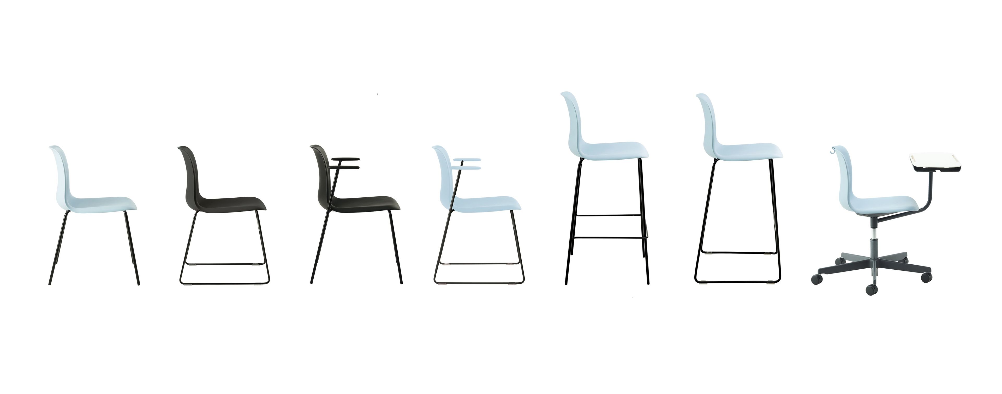 Высокий стул со спинкой с мягким сиденьем Howe SixE ARCH-00129835 - Вид №3