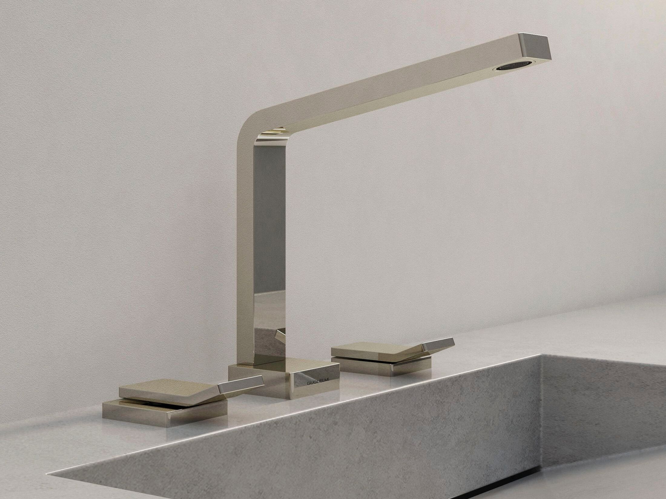 Смеситель для раковины с 3 отверстиями GUGLIELMI RUBINETTERIE Centanni ARCH-00048572 - Вид №1