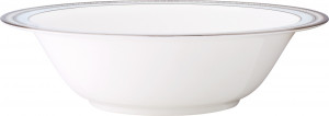 10646043 Noritake Салатник круглый Noritake "Трефолио,платиновый кант" 22,4см Фарфор, Керамика