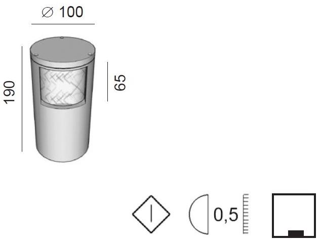 BEL-LIGHTING Алюминиевый столбиковый фонарь  987.e2.32  - Вид №1