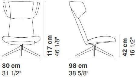 La Cividina Кресло-качалка с подголовником Myplace 9052/9058 - Вид №3