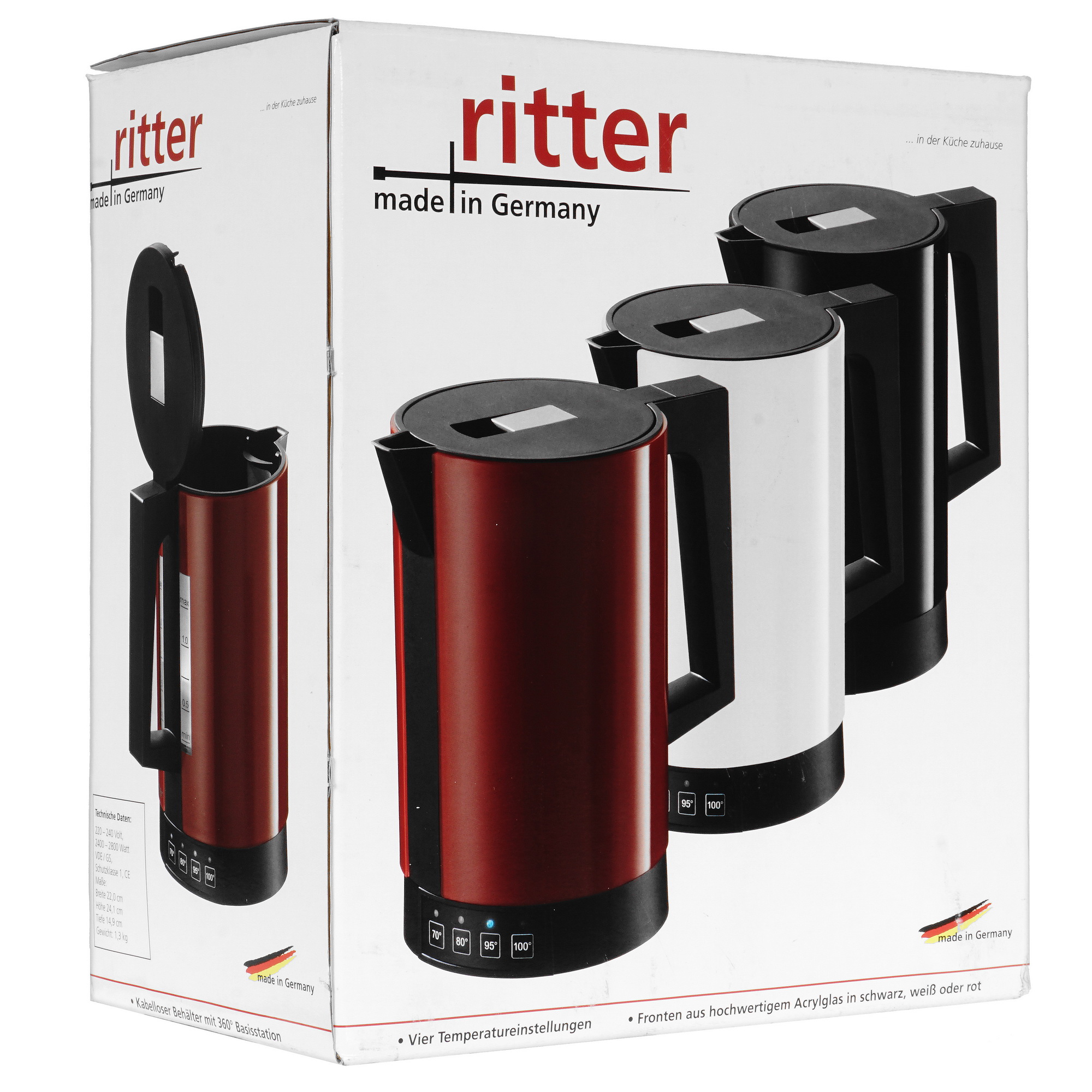 5340786 Электрочайник Ritter FONTANA 5 красный STDN-0096293 - Вид №6