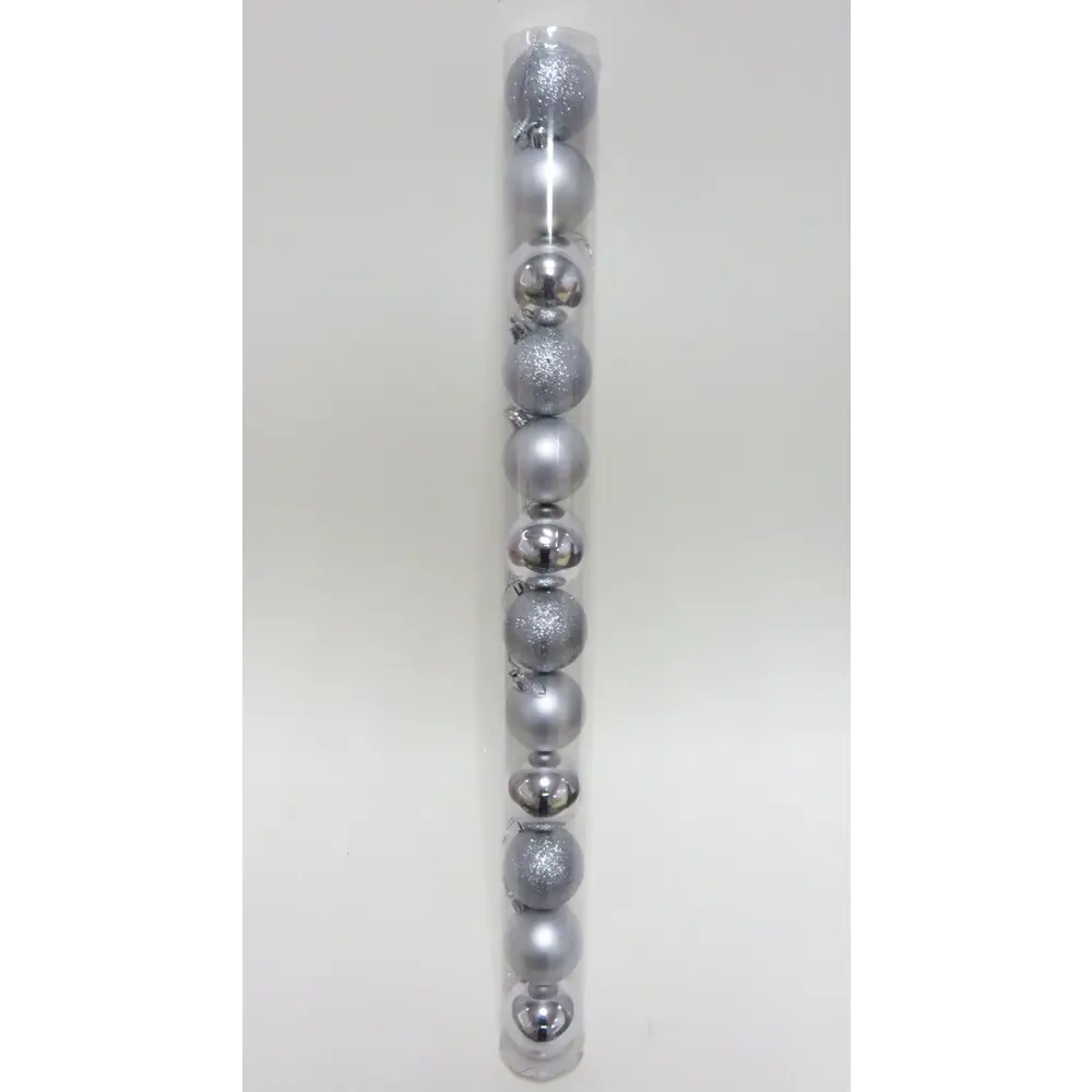 17876316 Набор ёлочных шаров, 5 см, 12 шт, в тубе, цвет серебро STLM-0966129 Santreyd  - Вид №8