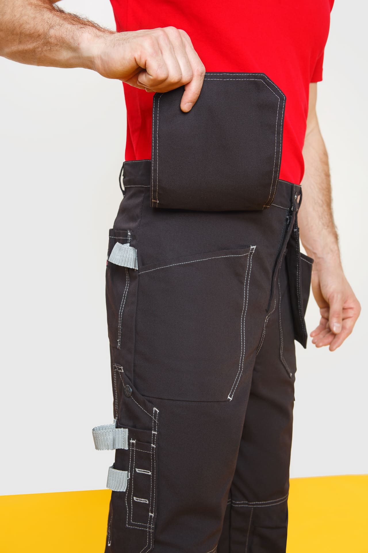 62050 Брюки  черные Union Space  Летняя спецодежда  размер 52-54/170-176  - Вид №6