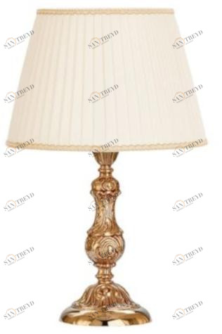 Possoni Illuminazione Настольная лампа из французского золота с абажуром Oldie 504/lp