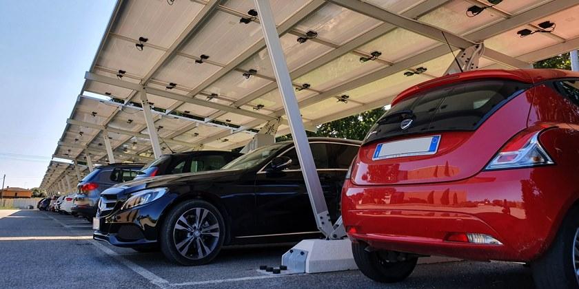 Giulio Barbieri Укрытие с фотоэлектрическими панелями для парковочного места sun-id-1415564 - Вид №5