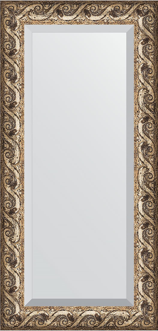 BY 1249 Зеркало с фацетом в багетной раме - фреска 84 mm EVOFORM Exclusive