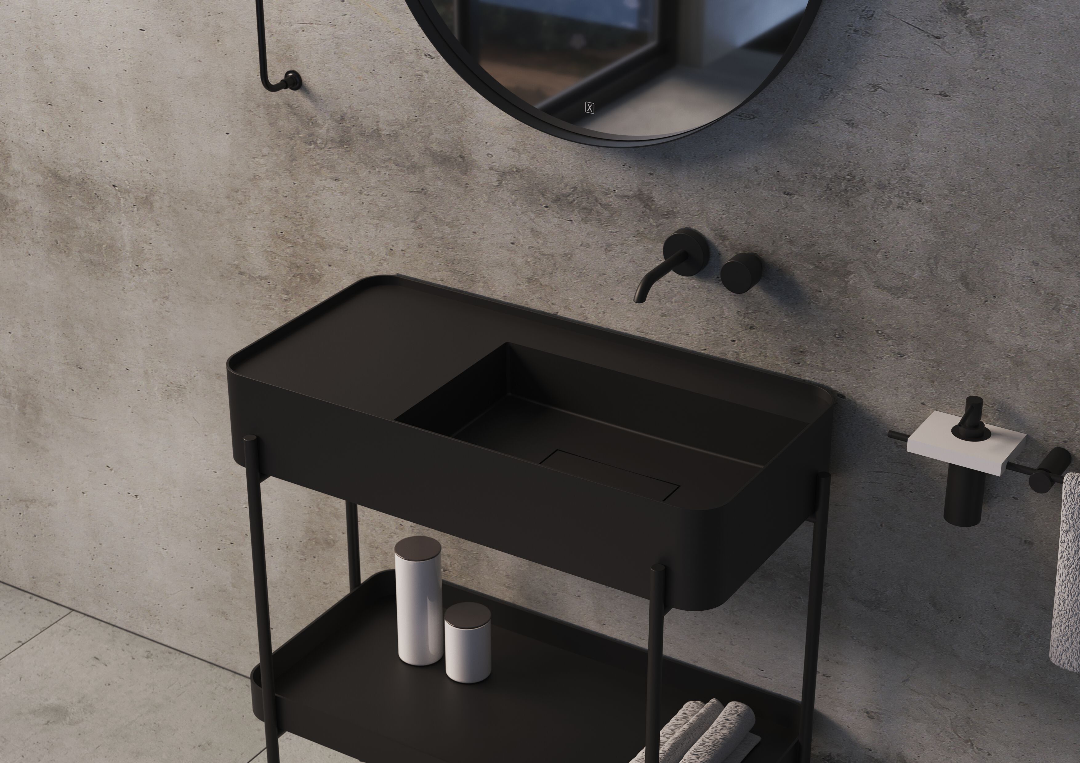 Одноместная напольная раковина GSG Ceramic Design MADRID ARCH-00120215 - Вид №1