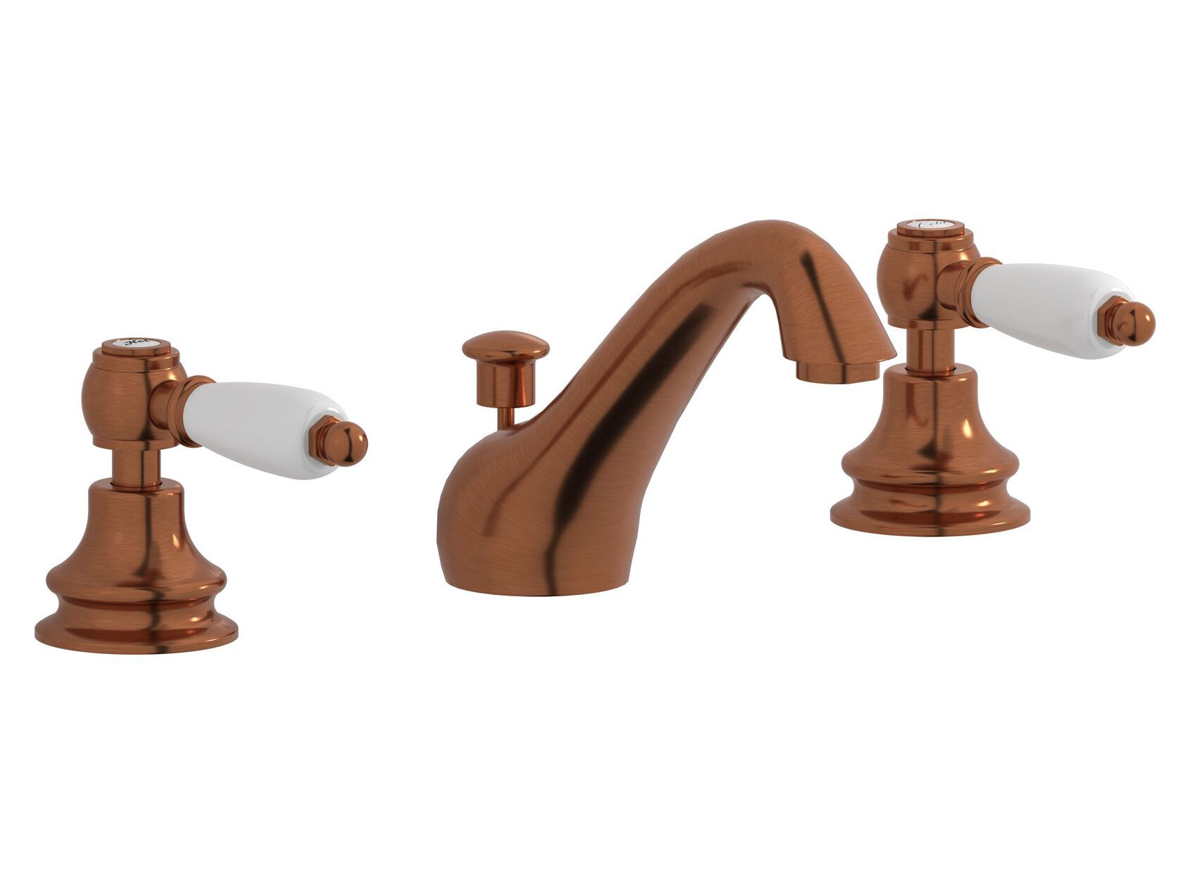 Смеситель для раковины с 3 отверстиями для пола с автоматическим сливом IB Hermes + Hermes Elle ARCH-00051933