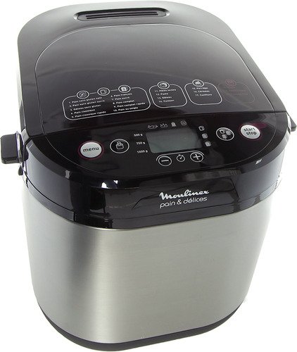 OW240E30 Хлебопечь / 12 прогр., макс.вес выпечки 1000 г, 720 вт, нерж.сталь/черный Moulinex Santreyd  - Вид №2