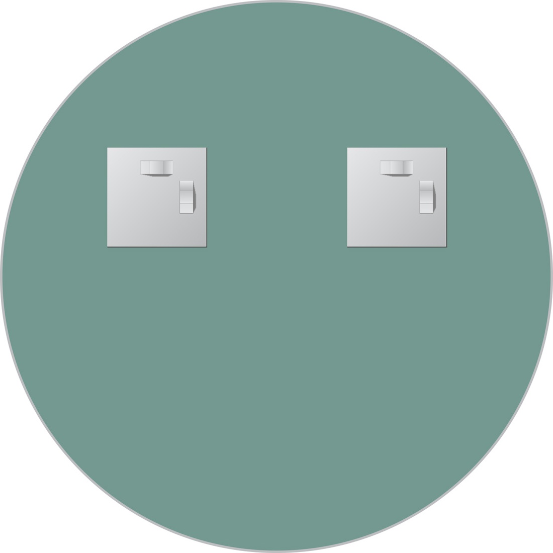 BY 0038 Зеркало со шлифованной кромкой EVOFORM Primary - Вид №2