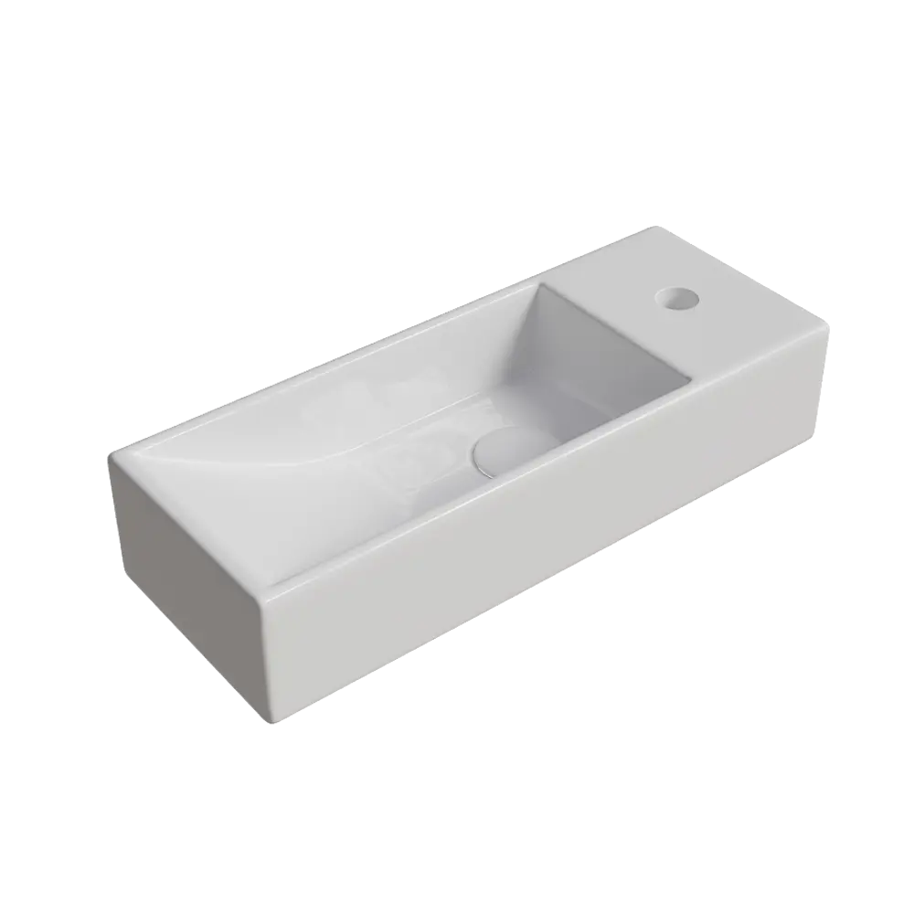 Мини-раковина Slim Mini P38 накладная на столешницу 38x14.5 см Santreyd STLM-2045233