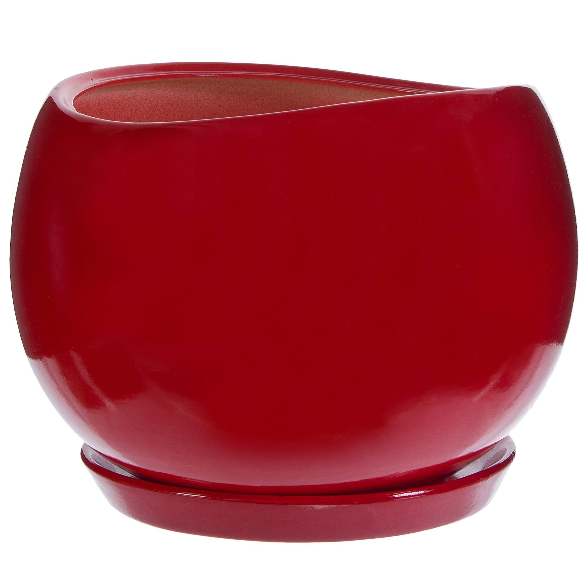 81932587 Горшок цветочный ø28 h24.5 см v15 л керамика красный Адель Santreyd