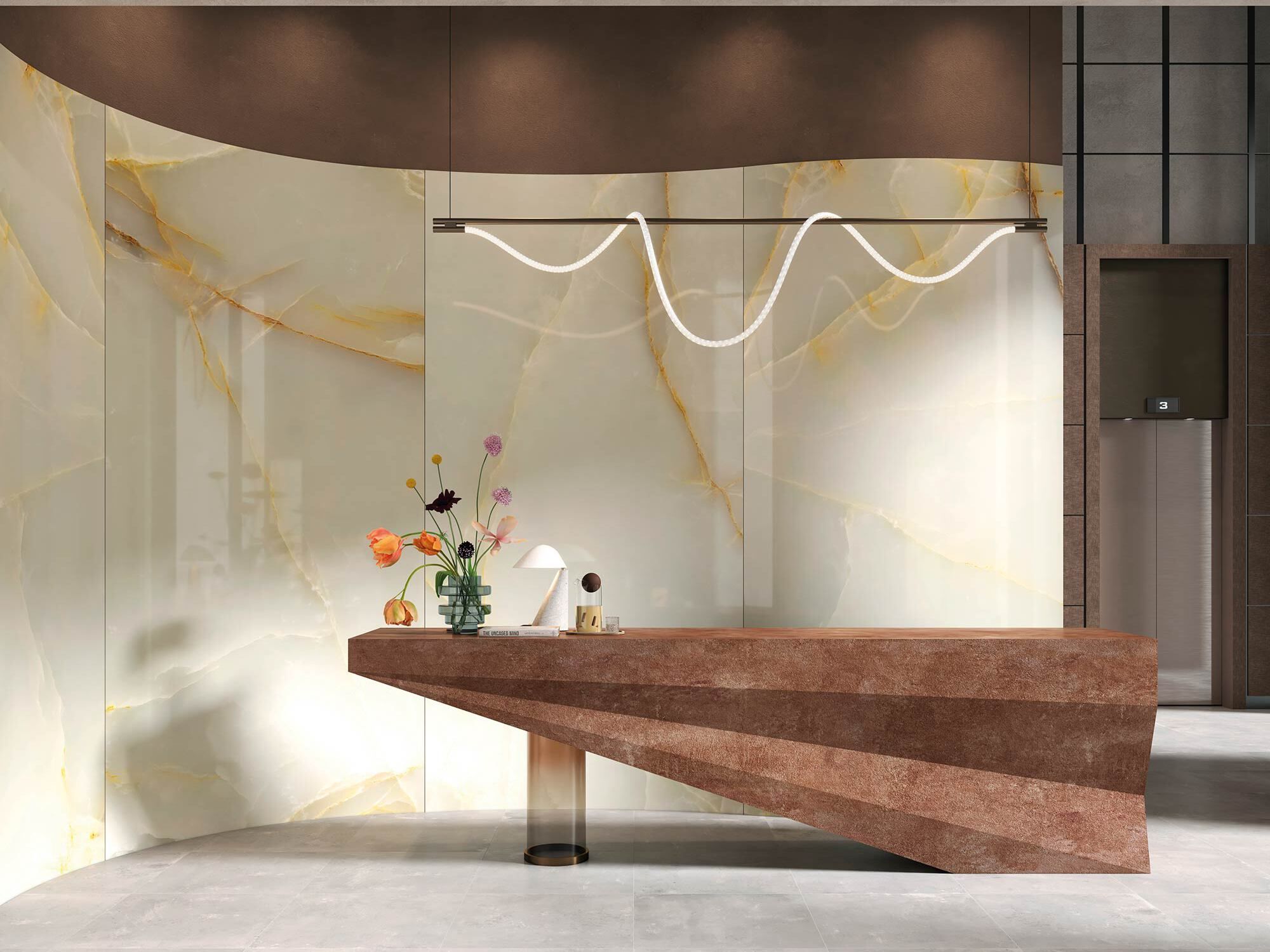 Декоративная панель из алюминия, стекла или ПММА Tecnografica супер драгоценные ARCH-00096541