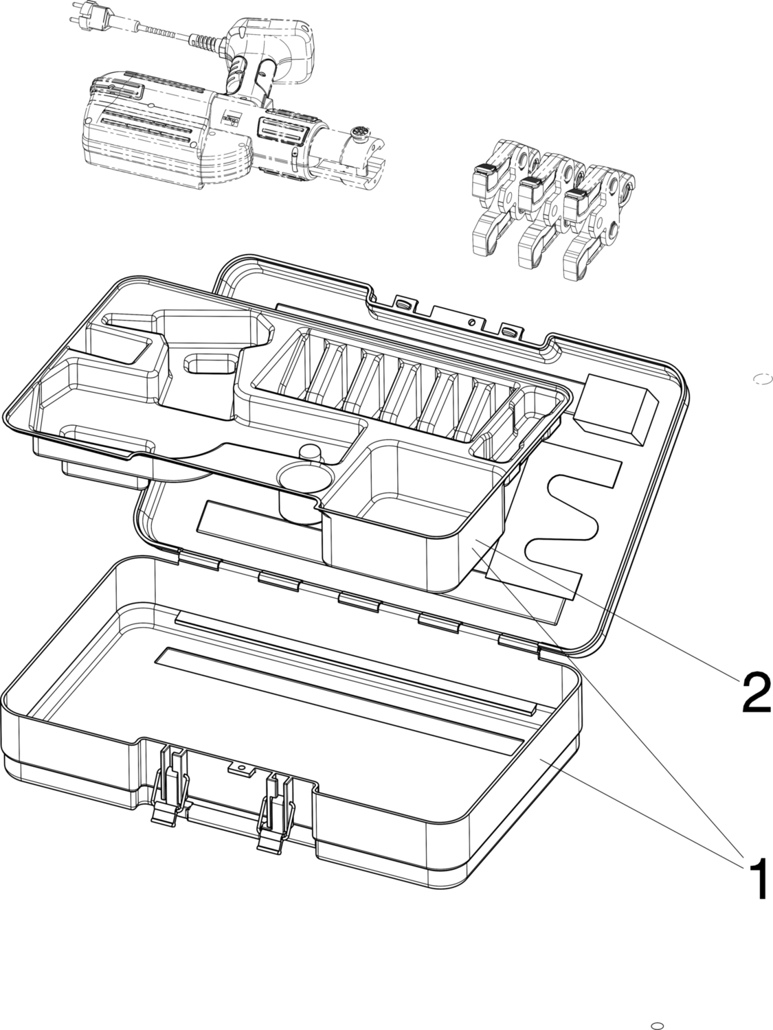 671 655 1) Модель 5397.2 Трубопроводные системы  Системные пресс-инструменты  Системные пресс-инструменты  Блок питания от сети / 230 В Santreyd  - Вид №2