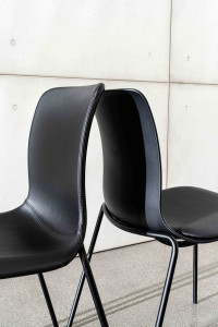Стул из полипропилена с мягким сиденьем