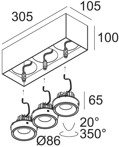 Delta Light Многофункциональный светодиодный потолочный светильник Grid on sun-id-1453151 - Вид №4