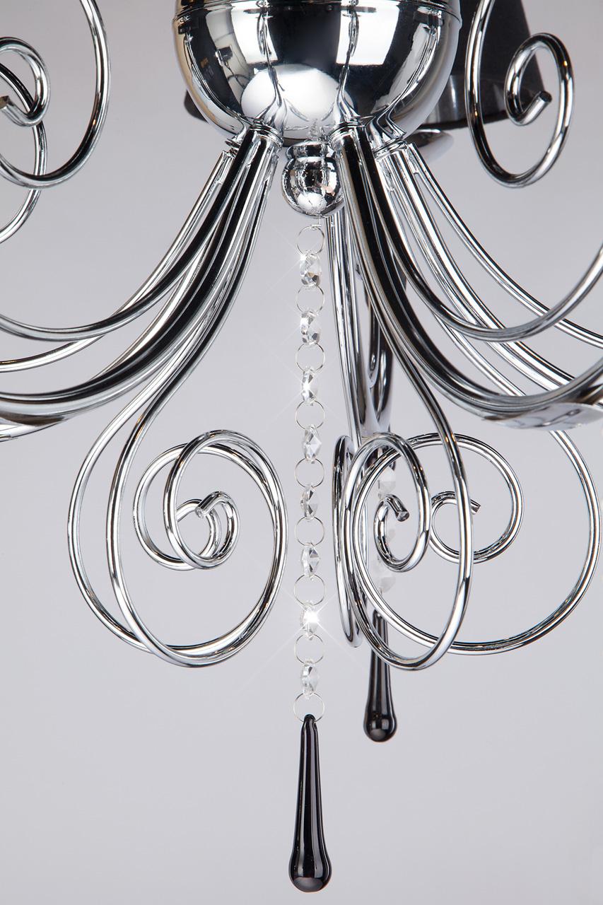 Подвесная люстра Bogates Marselle 281/5 Strotskis BOGATES ДИЗАЙНЕРСКИЕ, MARSELLE 187325 Черный  - Вид №3