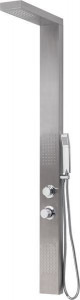 GYSP10300(IS) Gedy G-CASCADE PLUS, многофункциональная душевая панель с термостатом, цвет нержавеющая сталь