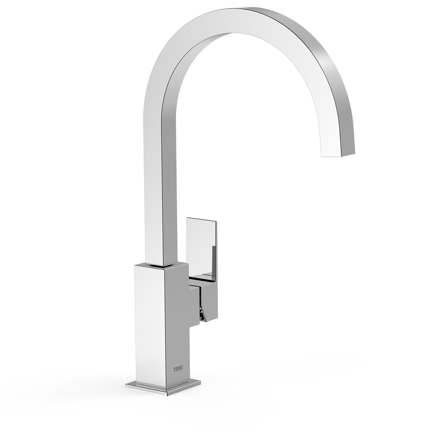 Смеситель для умывальника CUADRO XXL с одной ручкой и боковым рычагом-106607 TRES 