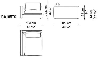 B&B Italia Модульный угловой диван из ткани Richard sun-id-1472345 - Вид №54