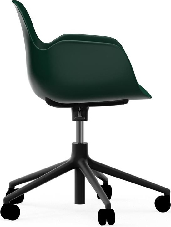 606154 Кресло Swivel 5W Gaslift Black Alu Green Normann Copenhagen Form - Вид №2