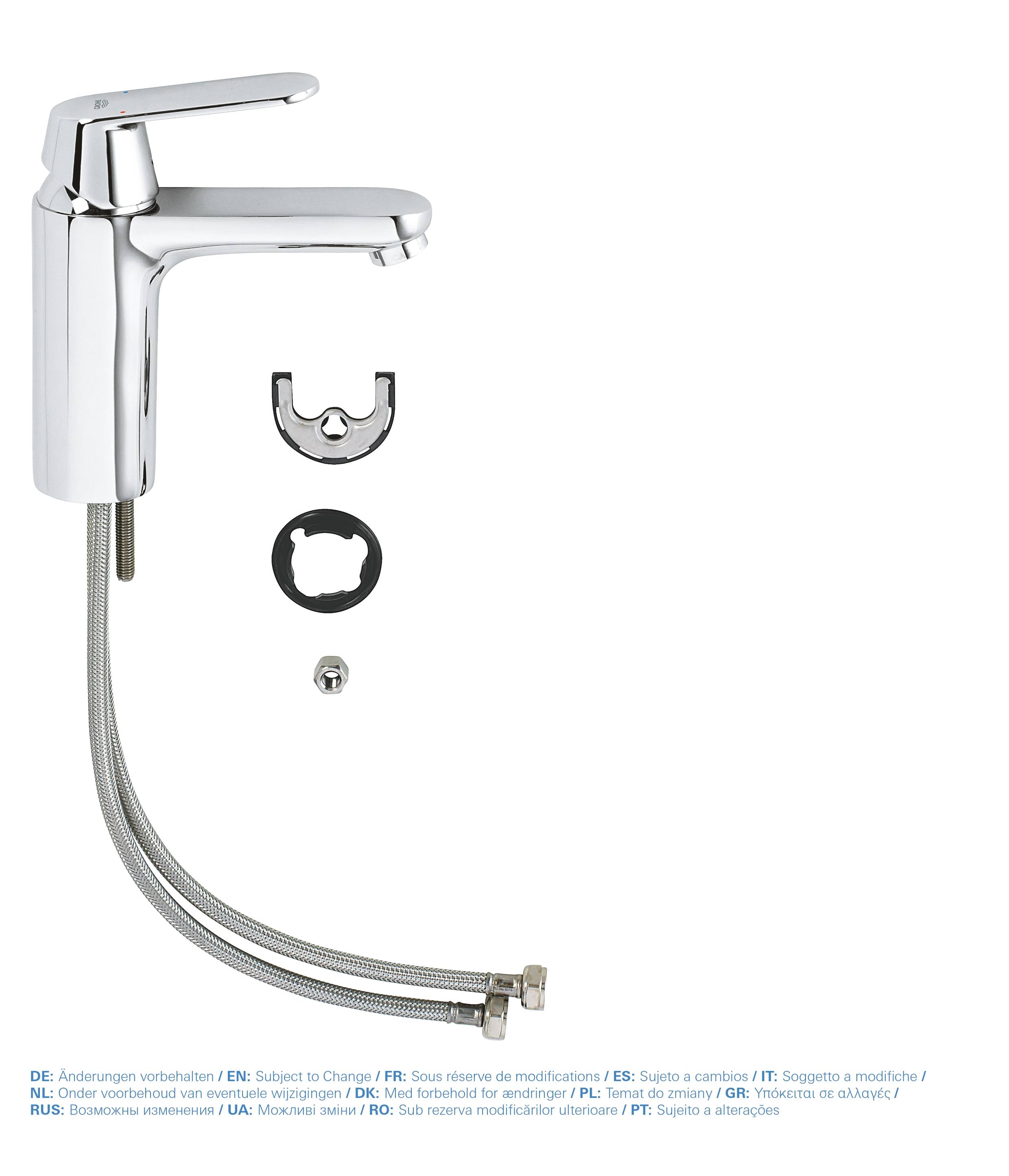 Смеситель для раковины GROHE Eurosmart Cosmopolitan, средний излив, хром (23327000) - Вид №2