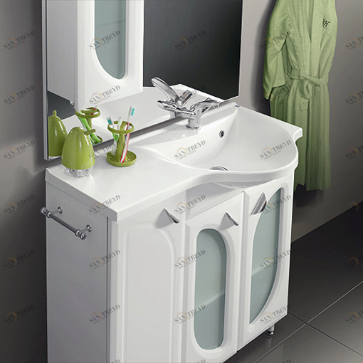 Комплект мебели для ванной Belux Лира 80 L АРКТИКН8001L