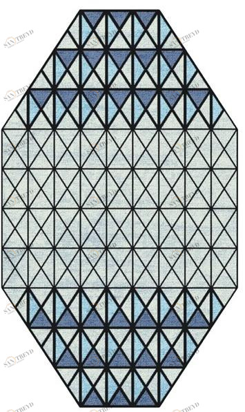 I + I Ковер квадратной формы из шерсти, вискозы и хлопка  C 104 b 