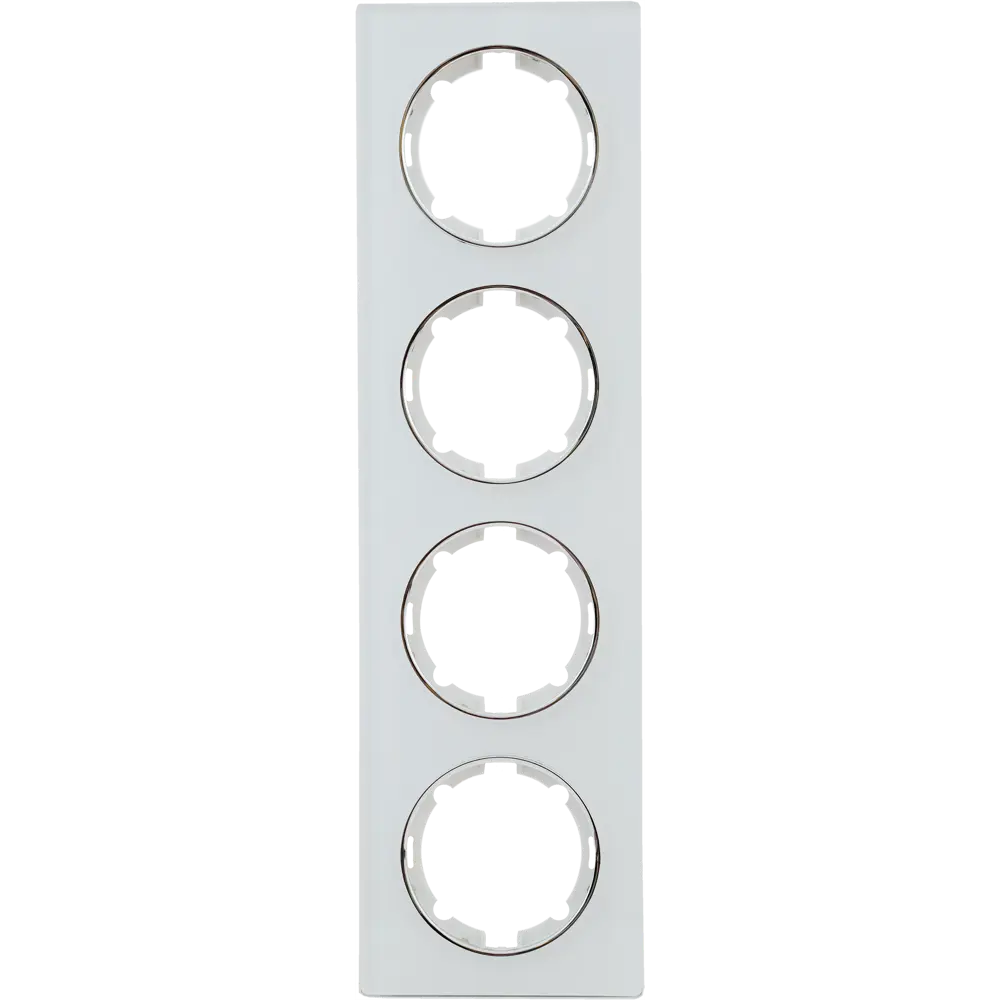 ONEKEYELECTRO Стеклянная рамка для розеток на 4 модуля в современном стиле 82838524 Florence STLM-0036855