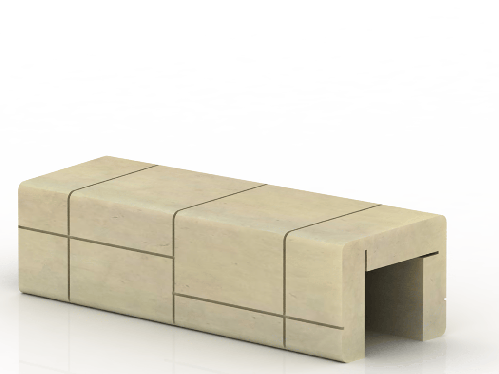 Реконструированная каменная скамья Viscio Urban Design мод ARCH-00036776