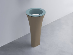 AMLA45-PL+AMPILT-BL+AMCOLT-AN Раковина Amedeo Tondo отдельностоящая cielo Enjoy + Amedeo