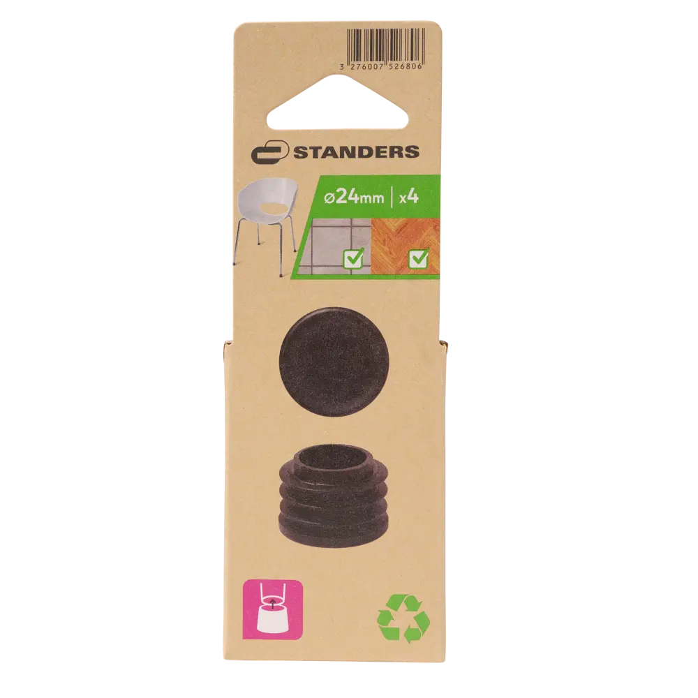 Насадка Standers пластик 24 мм цвет черный 4 шт STLM-2109116 - Вид №3