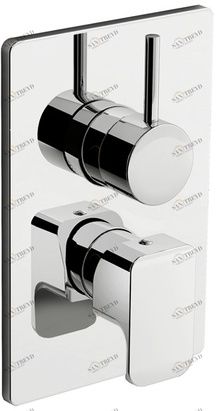 Fir Italia Смеситель для душа на 2 отверстия с переключателем и тарелкой Daily 44 4450198