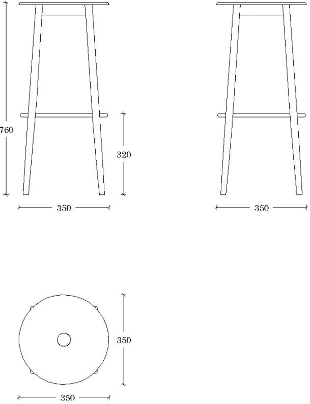ONDARRETA Высокий деревянный табурет с подставкой для ног Oto sun-id-1389781 - Вид №12