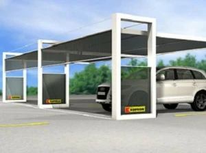 Kopron® Стальной навес с порошковым покрытием для парковочного места