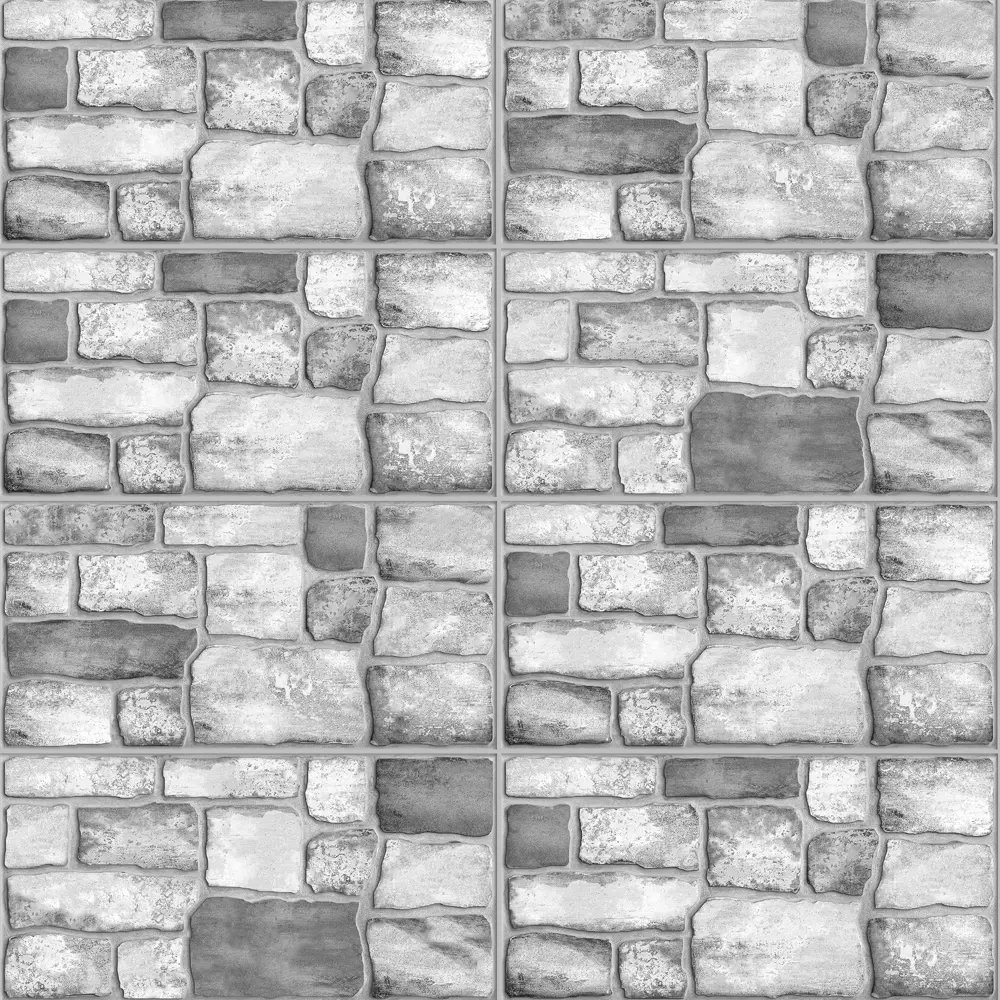 Глазурованный керамогранит Керамин Боярд 60x30 см 1.44 м² матовый цвет серый STLM-2155160 - Вид №2