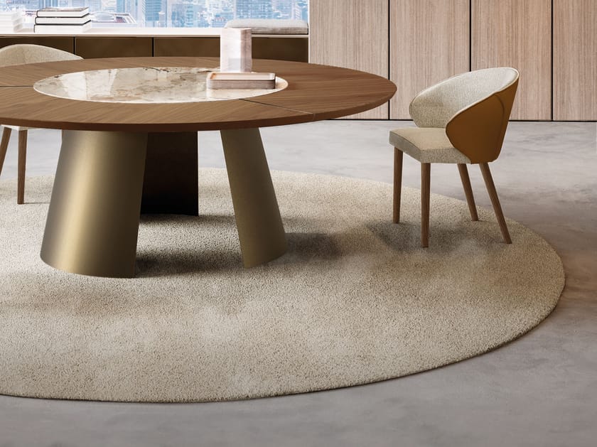 Ткань сплошной цвет круглый ковер EFORMA RINA ARCH-00024093