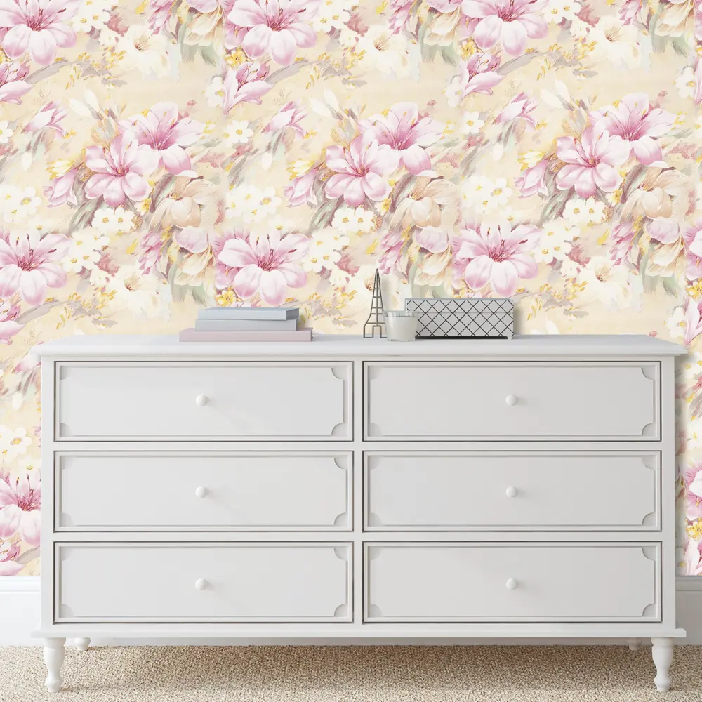 Обои бумажные Акварель розовые 0.53 м 3234-61 Santreyd STLM-2178203 - Вид №2