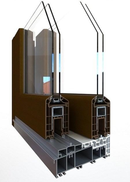 ALPHACAN Подъемно-раздвижная компланарная дверь из пвх с двойным остеклением sun-id-1436850 - Вид №2