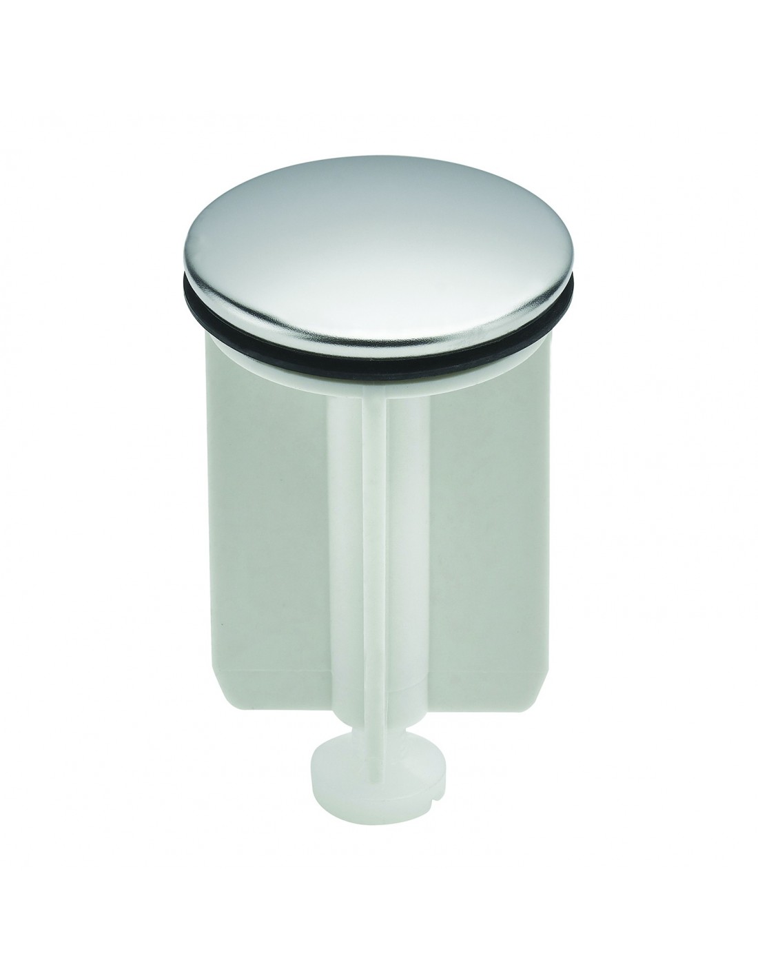 042900 000 01  Оребренный вентиль для слива умывальника, Д. 39 мм, нержавеющая сталь Valentin Хром 