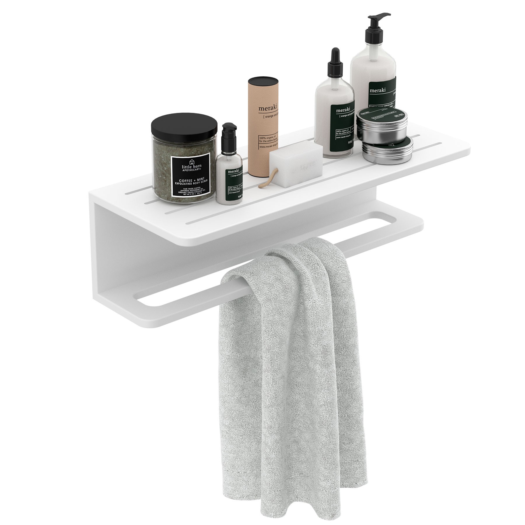82413 SALGAR Полка для полотенец SHIRO 500 x 200 x 150 мм 