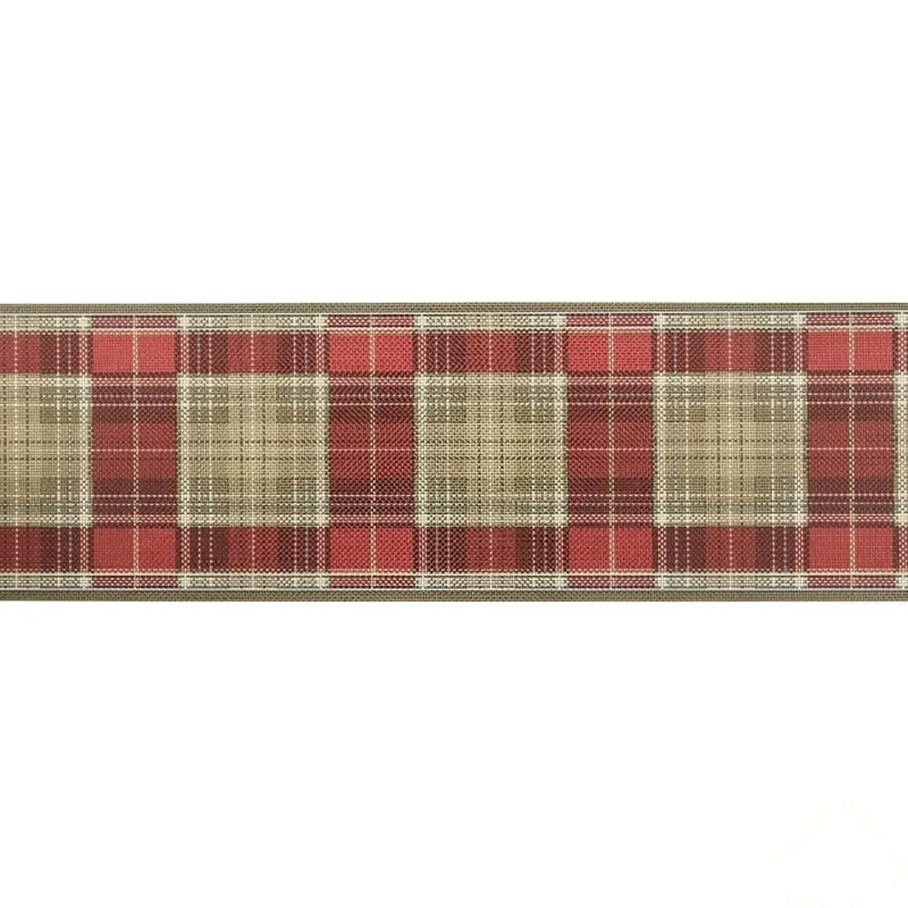 Бордюр флизелиновый 0,13х5 м, клетка, красный Santreyd STLM-2102024