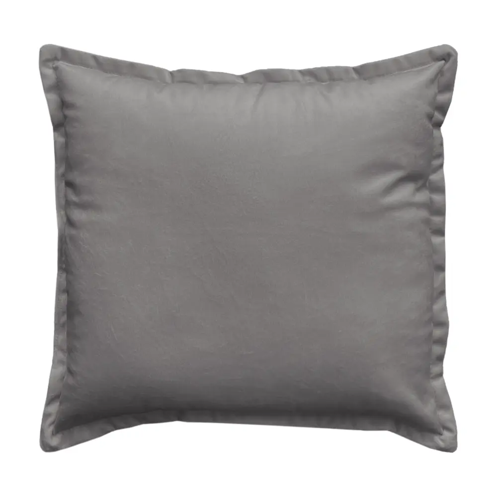 Перея Декоративная подушка 45x45 см серо-коричневая бархат 89426301 Santreyd STLM-1583954